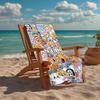 Custom Name Ultra-Soft Beach Towel with LankyBox Theme,Ideal for Pool - Camping, Diving - Perfect Travel Essential, Vibrant Beach Towel.