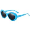 Women Oval Goggle Kurt Cobain Fashion Korean Sunglasses Retro Trendy UV Protection