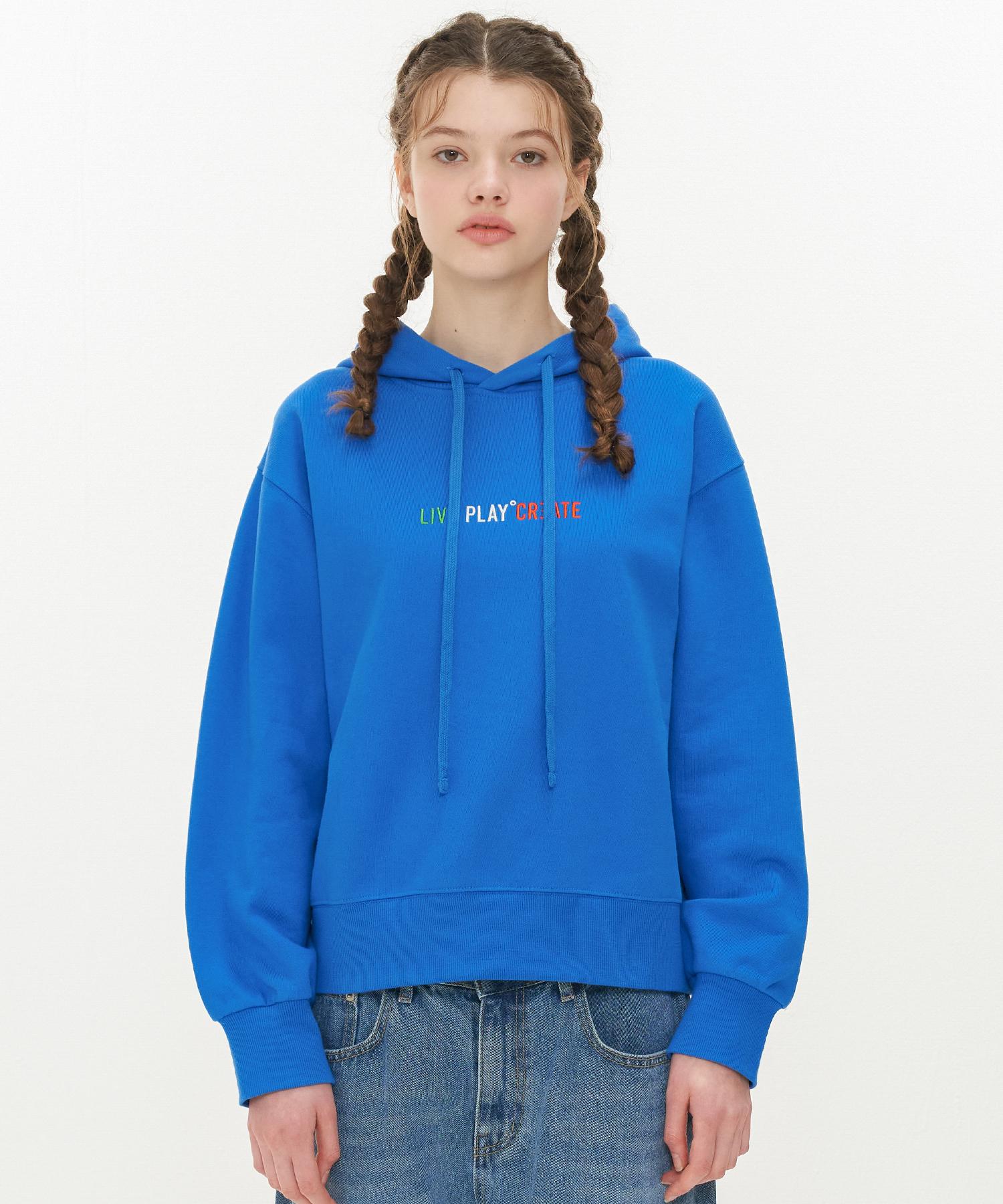 Худи Street Standard L.P.C E/Слоган-Синий