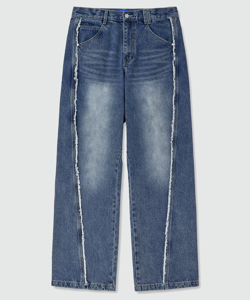 DECET Curved Wide Jeans Dcpt033Scblueb