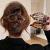 2026 Vintage Leopard Print Hair Claw Duckbill Clip for Women Elegent Hair Clamps Oval Barrettes Abalone Hairpin Hair Accessories