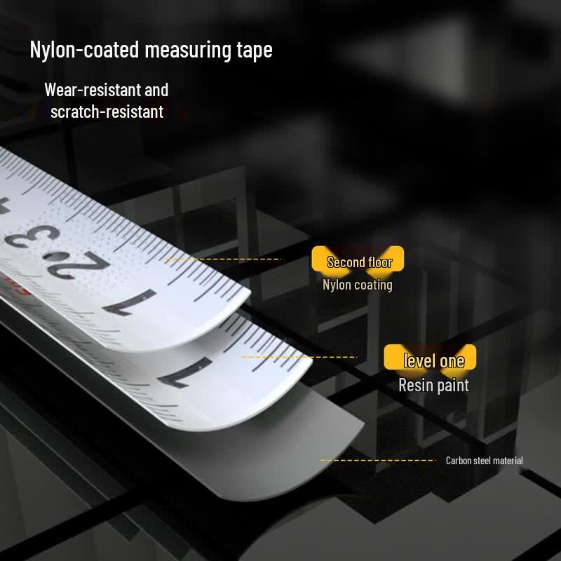 Deli 7.5m Nylon Coated Steel Measuring Tape