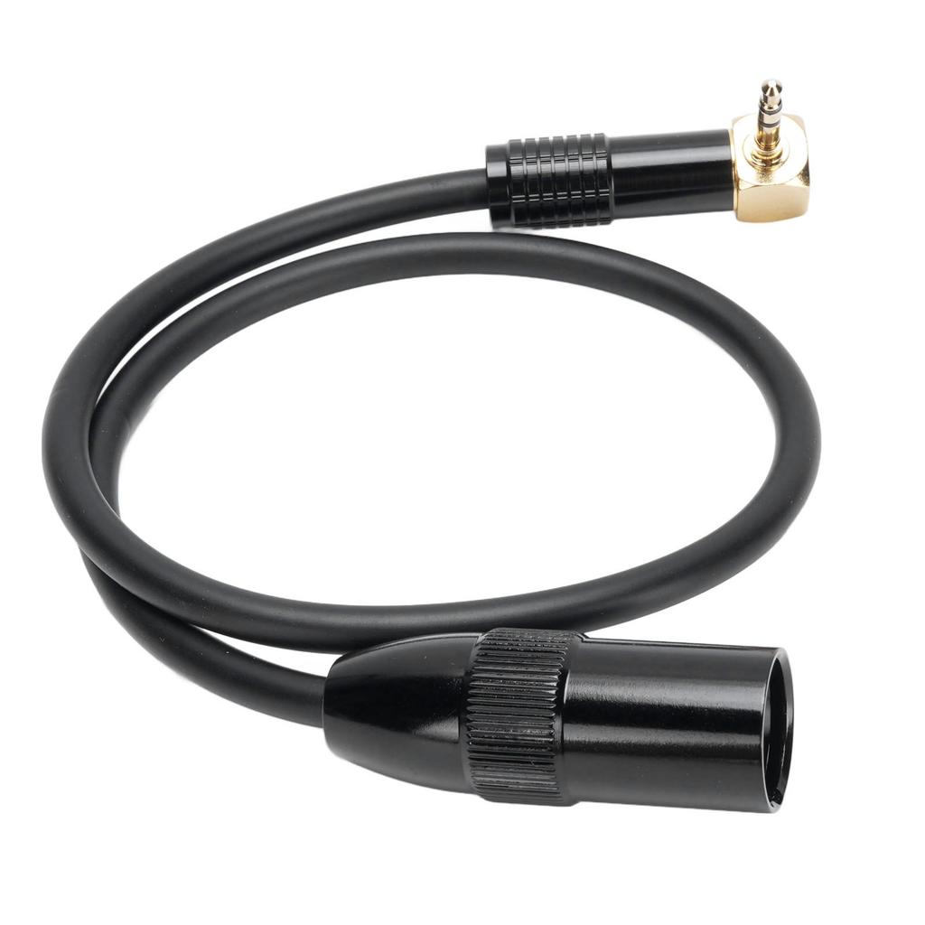 Right Angle 3.5mm To XLR Stereo Sound Cable 0.5M Male To XLR Male Microphone Cable for Phone Tablet Laptop