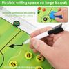 Magnetic Soccer Coaching Board Double Sided Dry Erase Soccer Tactics Board with Marker Pen and Eraser for Training Game Analysis