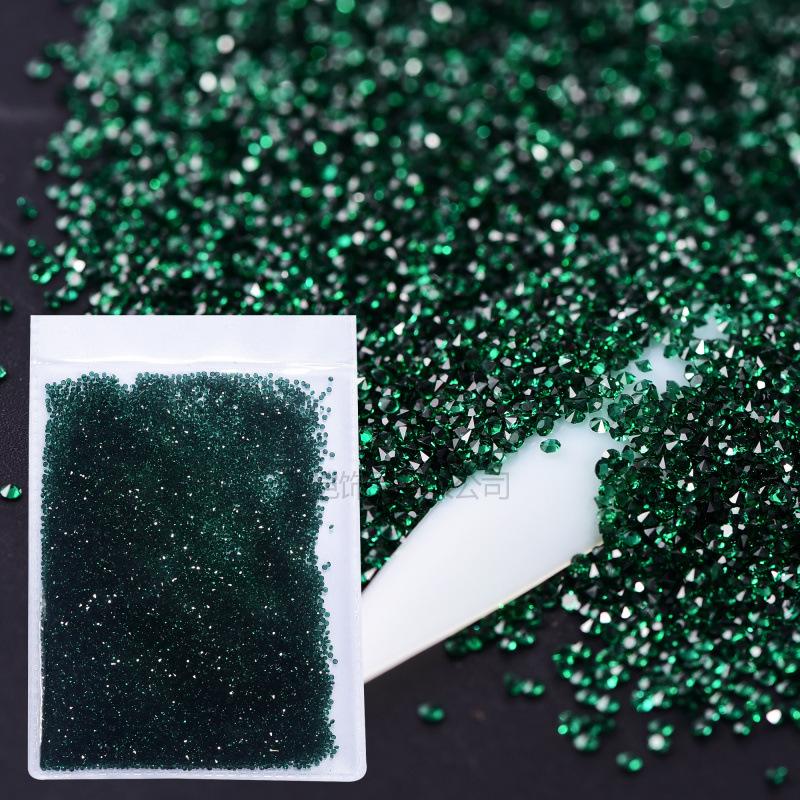 Nail Art Micro Zircon, Glass Crystal Sand Bare Diamond Pointed Bottom Rhinestone Diy Nail Art Accessories