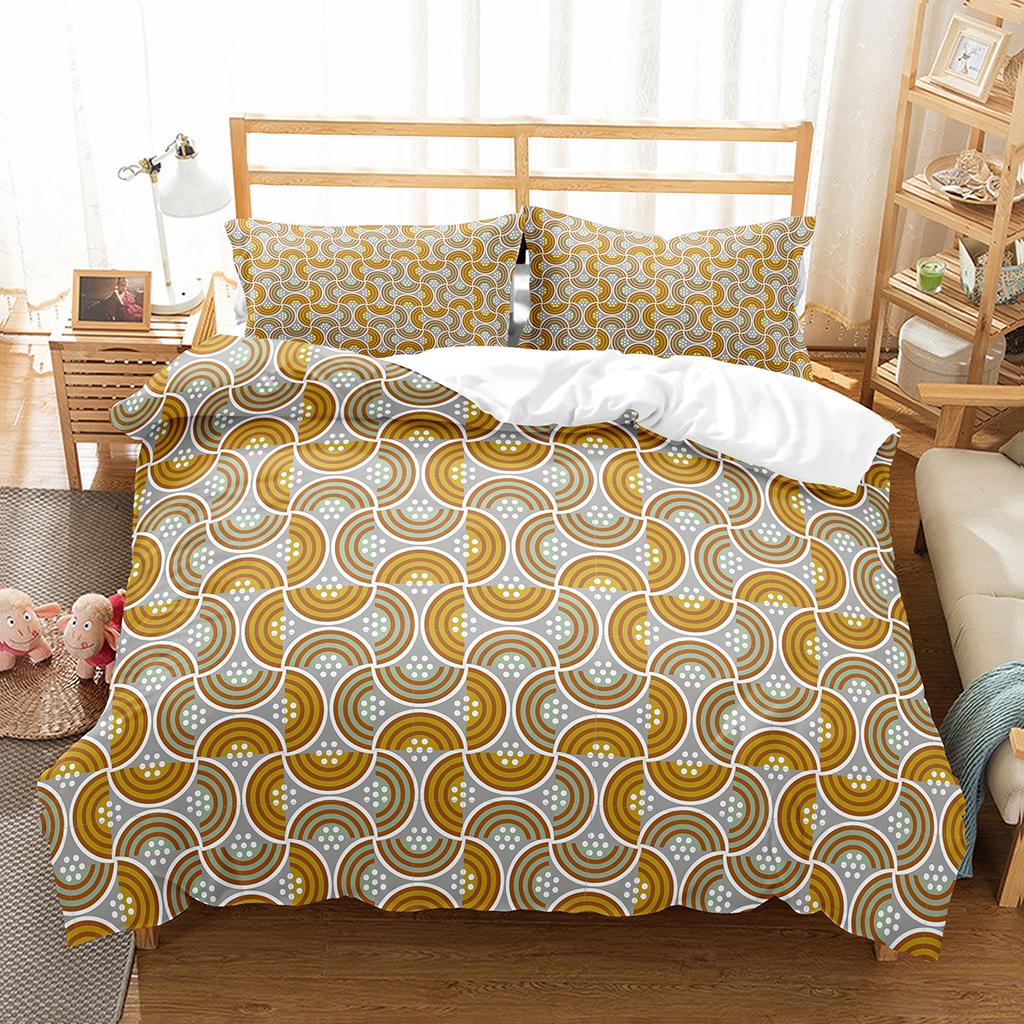 Bohemia Geometric Duvet Cover Queen For Kids Adult Room Microfiber Mandala Comforter Cover Floral Folk Art Abstract Bedding Set