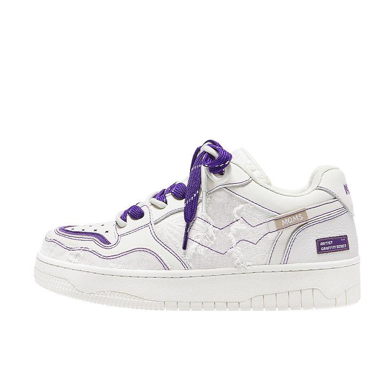 

Повседневные кеды на толстой подошве и с верхом разной высоты для женщин 35 фиолетовый