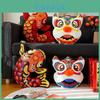 Traditionelles Chinesisches Neujahr Kissen Plüschkissen Mit Festlicher Stickerei Für Heimdekoration
