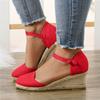 Fancy Sandals For Women Flat Women Platform Wedge Sandals Fashion Versatile Braided Buckle Sandals For Women Size 12 Tacones