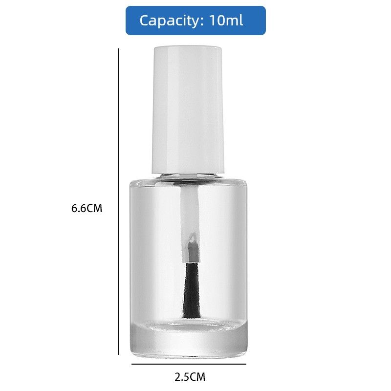 Factory Direct Sales In Stock Nail Polish Bottle Empty Glass Bottle Brush with Lid Nail Polish Sub-Packaging Blush Glue Medicine Bottle Lot