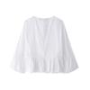 Fashion Style 2024 New Fall Women's Clothing Slim Looking All-Matching Hollow Embroider Shirt Mid Waist Shorts 8399300
