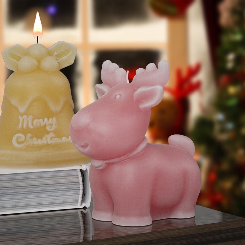 3D Christmas Silicone Mold for Epoxy Crafts: Snowman, Boots, Socks, Reindeer, Bells, Ornaments, Tabletop Decorations, DIY Candle.