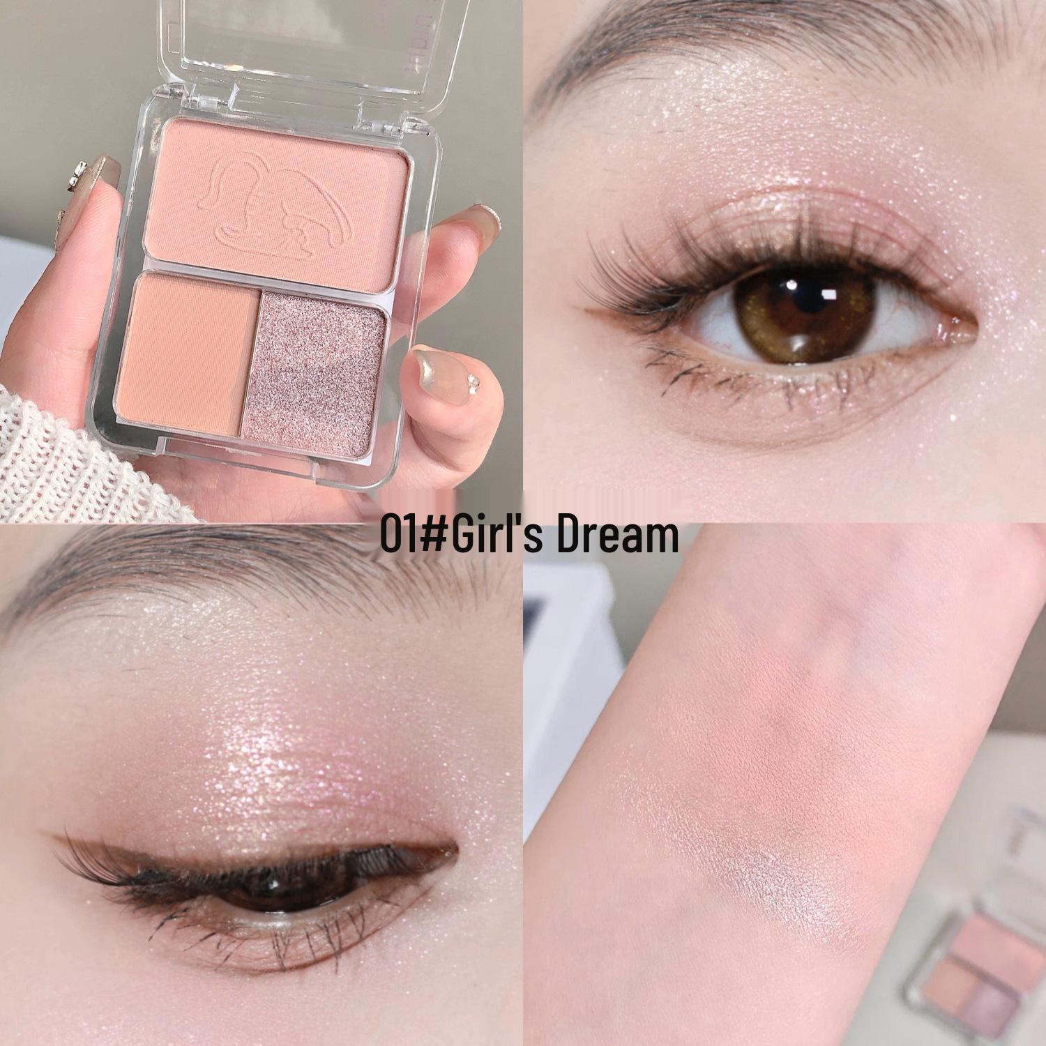 

Палетка матовых теней для век QMN All-in-One: Три натуральных оттенка для контуринга для дневного и вечернего макияжа - Идеально для студентов и вечеринок