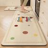 Kitchen Floor Mat With Cartoon Animal Patterns, Water And Oil Absorbent Wear-Resistant Anti-Slip, Entrance Rug Home Decor