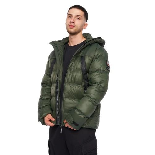 Crosshatch Pánská bunda s kapucí Craystore Puffer