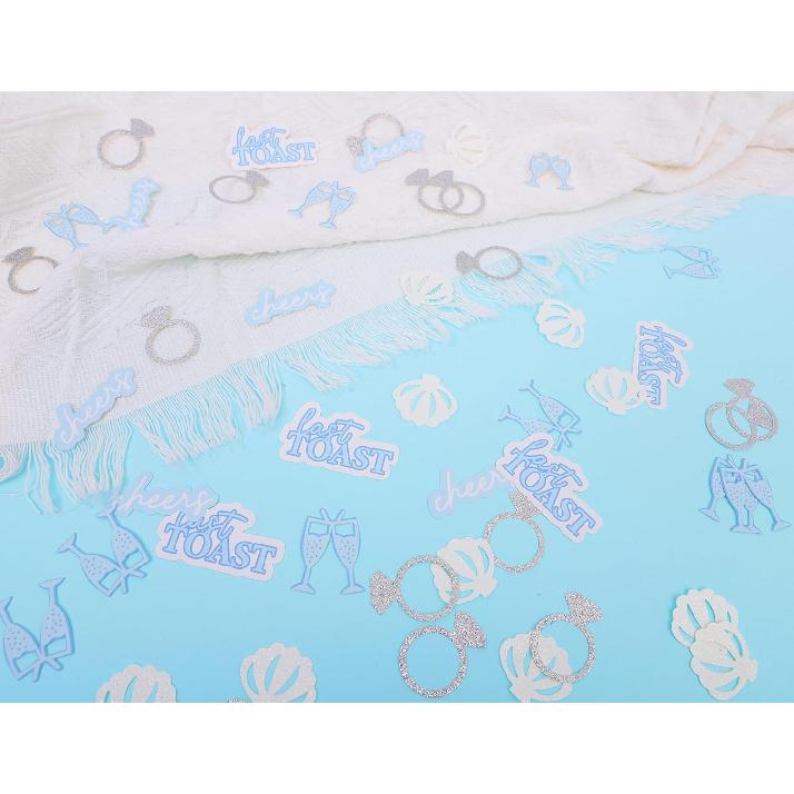 200psc Last Toast On the Coast Confetti - Last Toast Bachelorette Party Decorations, Ocean Bridal Shower Confetti, Beach and Coastal Bachelorette