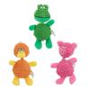 Fun Squeaky Plush Dog Toy Colorful Mop Fiber Puppy Toy for Teething Puppies and Anxieties Reliefs