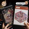 Horror Theme Cabin Scene Stickers PET Pocket Toy Game Book Visual Stacking Sticker  Creative Play