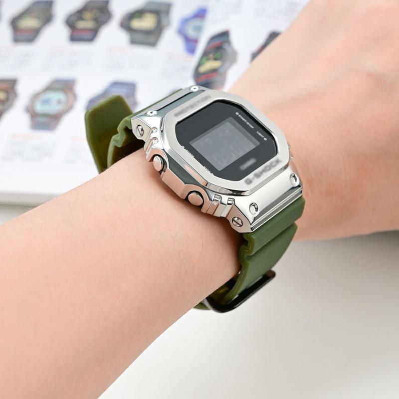 16mm Klokkereim For Casio G-Shock GM-5600/GA2100/GM2100 Hurtigutløsning TPU Sport Dykking gshock Klokkebånd Armbånd