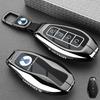 Zinc Alloy Car Key Case For Denza N9 +  Remote Keychain Remote Cover Bag Shell Housing Ring Holder Fob Accessories