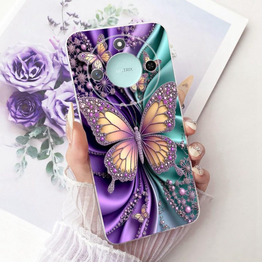 6.8" Case For Honor X9c Smart 5G Cover Cool Fashion Dragon Lion Wolf Cartoon Soft Silicone Phone Cases For HonorX9c Smart Bumper