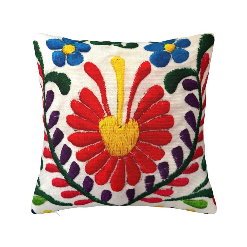 

Mexican Otomi Bird Luxury Throw Pillow Covers Home Decorative Animal Embroidery Car Cushion 30x30cm 12x12in