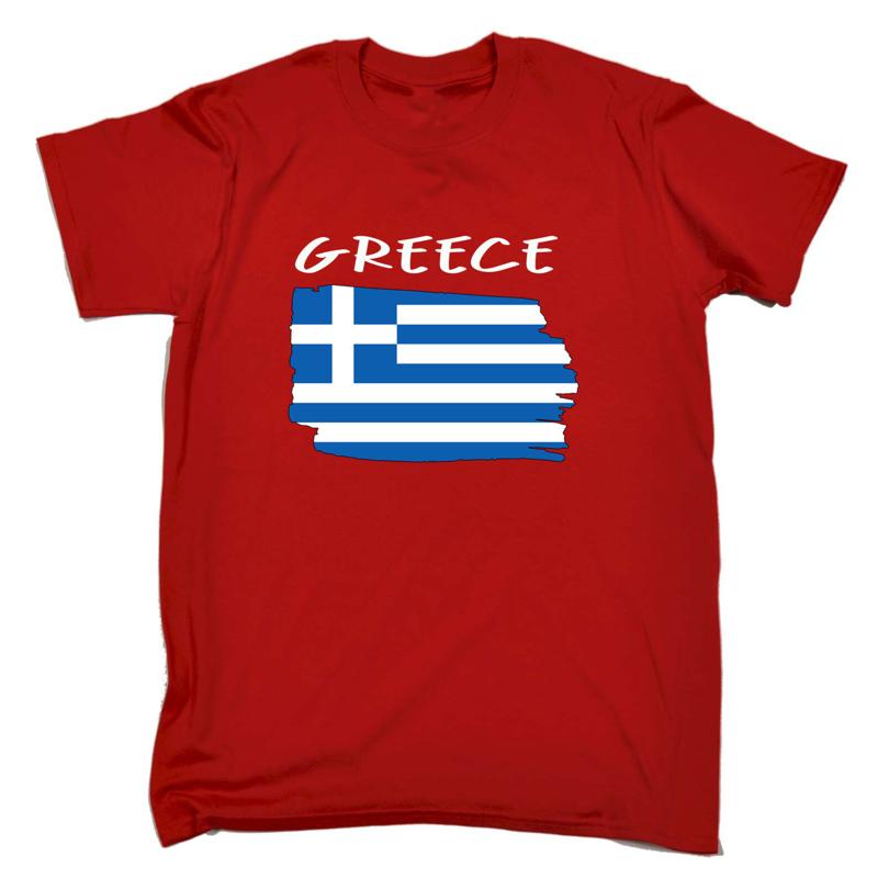 Greece Country Flag Nationality Supporter Sports Mens T Shirt S