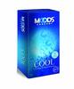 Condoms Sølv nytelse ribbet med prikkete tekstur 12 stk., Sølv Joyride Condoms Moods 12 stk.