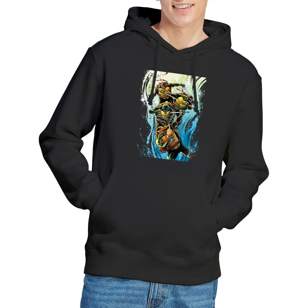 Teenage Mutant Ninja Turtles Men's Cool Rainbow Warriors Hoodie