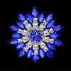 Women Fashion Flower Brooch Crystal Rhinestone Jewelry for Wedding Party Gift