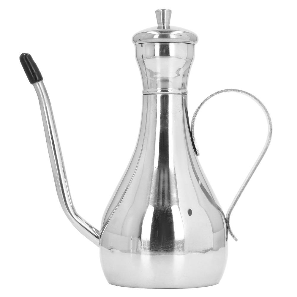 304 Stainless Steel Oil Dispenser Bottle 350ml/500ml Oil Can Container Home Use