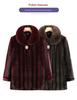 Faux Fur Coat for Women: Grandma Style, Thickened Winter Wear, Mink Velvet for Middle-Aged and Elderly