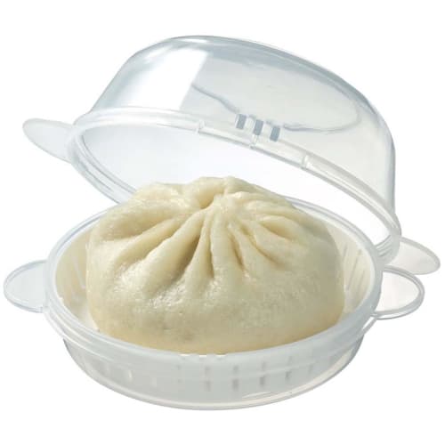 Skater Steamer Case for Steamed Buns, Microwave Steamer, Size: 154 x 61mm, Disney Winnie the Pooh Cafe Design, SMA11-A