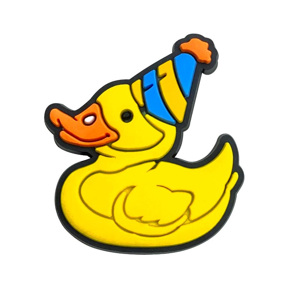 Little Yellow Duck Soft PVC Pen Holder - Detachable Student Accessory