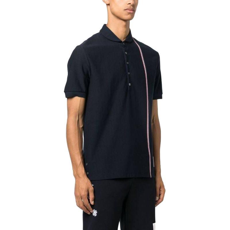 THOM BROWNE Jersey Short Sleeved Collection Polo Shirt Men's MJP196A-J0138-415