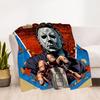 1pc Halloween Michael Myers Outdoor Blanket Lightweight Flannel, Soft & Warm, All Season Use for Sofa, Outdoor, Camping, Living Room, Office, Chair