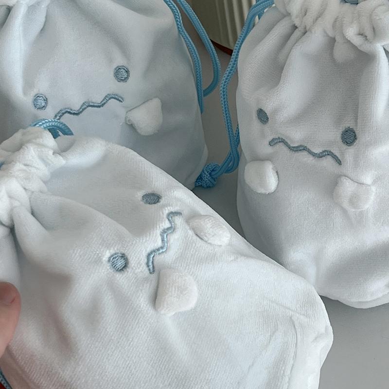 

Мультяшная сумка с завязками, симпатичная японская сумка для канцелярских принадлежностей, сумка для хранения мусора, портативная пылезащитная сумка для упаковки подарков на украшения и конфеты 1pc