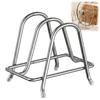Stainless Steel Cutting Board Holder 3-Slot Chopping Board Organizer  Cutting Board Storage