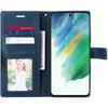 Coque pour Samsung Galaxy S21 FE Flip Case Rabat Cuir Synthétique Bleu Marine