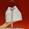 High-end, Shiny Handbag, Exquisite Dinner Bag, French Bucket Bag, Luxurious Chain Bag for Women Casually
