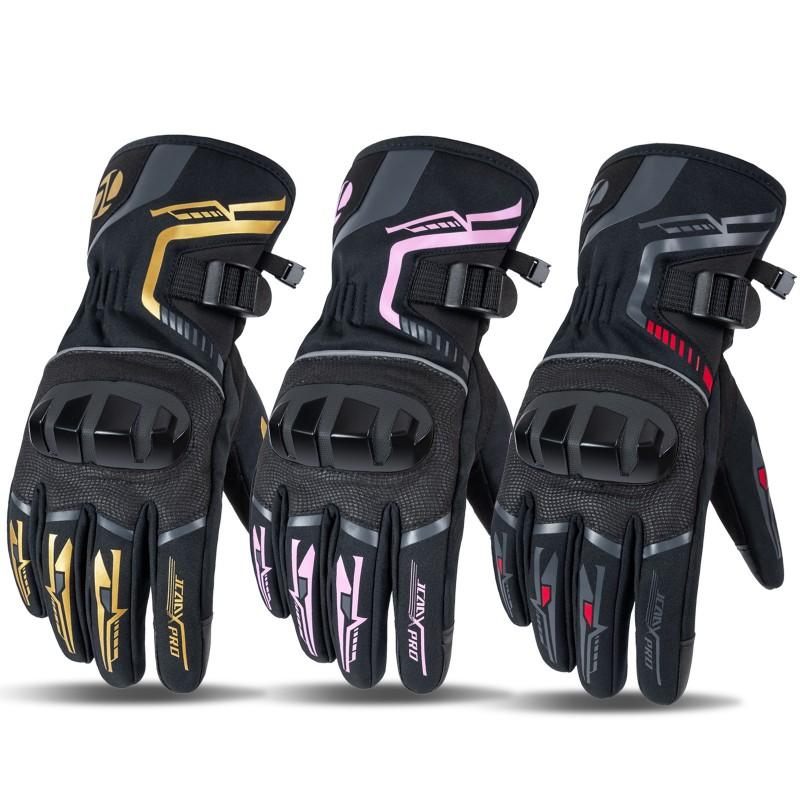 Winter Motorcycle Gloves Men Women Waterproof Windproof Thermal Lined Riding Long Style