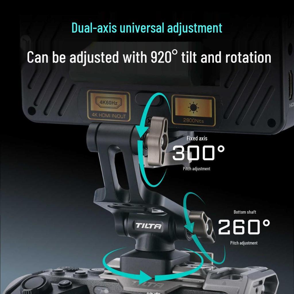 TILTA Iron Head Dual-Axis Snail Gimbal Mount with NATO Quick Release System