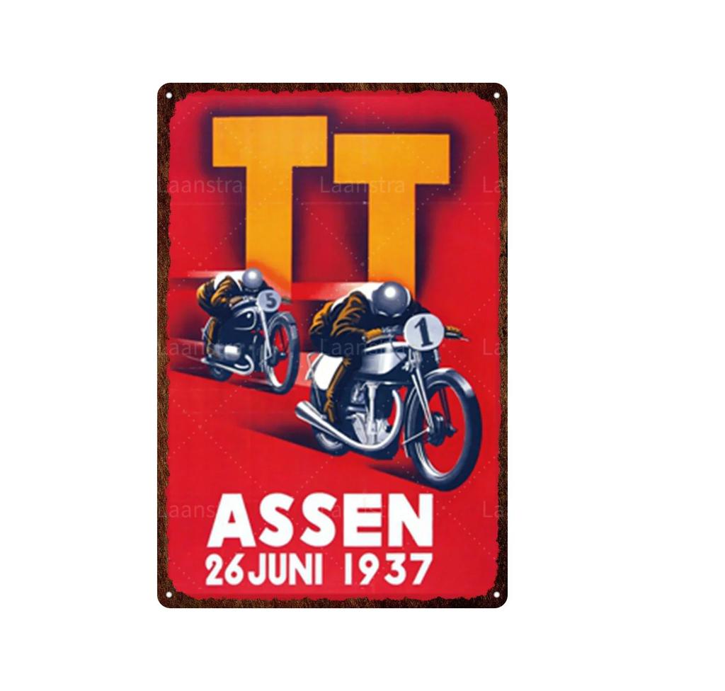 Vintage Norton Motorcycle Metal Poster Retro Plaque Wall Art Painting Plate Bar Garage Decor Vintage Tin Sign Home Decor Poster