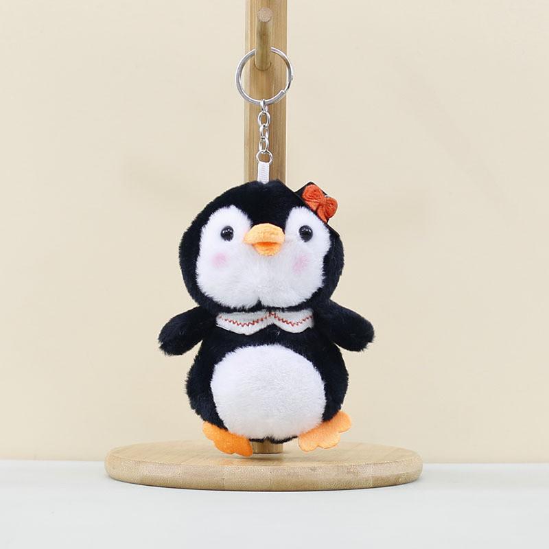 Cute Little Hat Penguin Keychain Cartoon Girl Backpack Decoration Gift Toy Plush