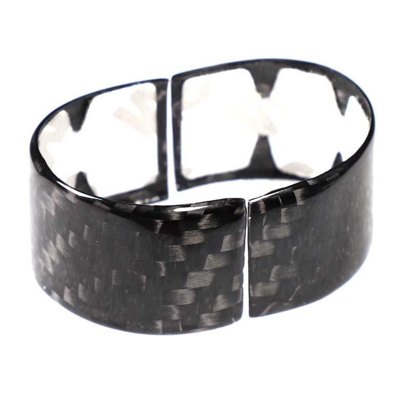 Echte Kohlefaser für Fiat Abarth 595 695 2017-2025 Lenkrad Richtungsring Abdeckung Auto Innenraum Zubehör