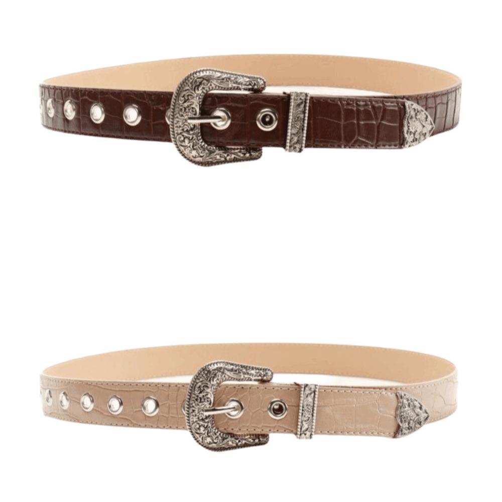 Pin Buckle Women Belt Punk PU Leather Waistbands Fashion Retro Waist Belt  Party