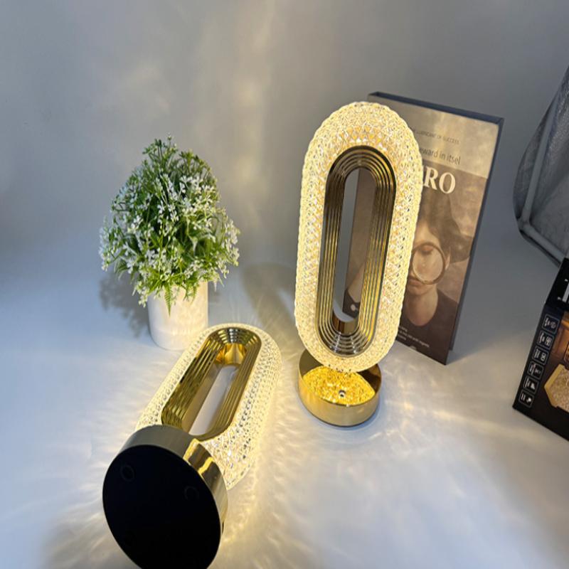 LED Tischlampe USB-Aufladung Touch-Schalter Raumdekorationslicht Leselicht Nachttischlampen Nachtlicht
