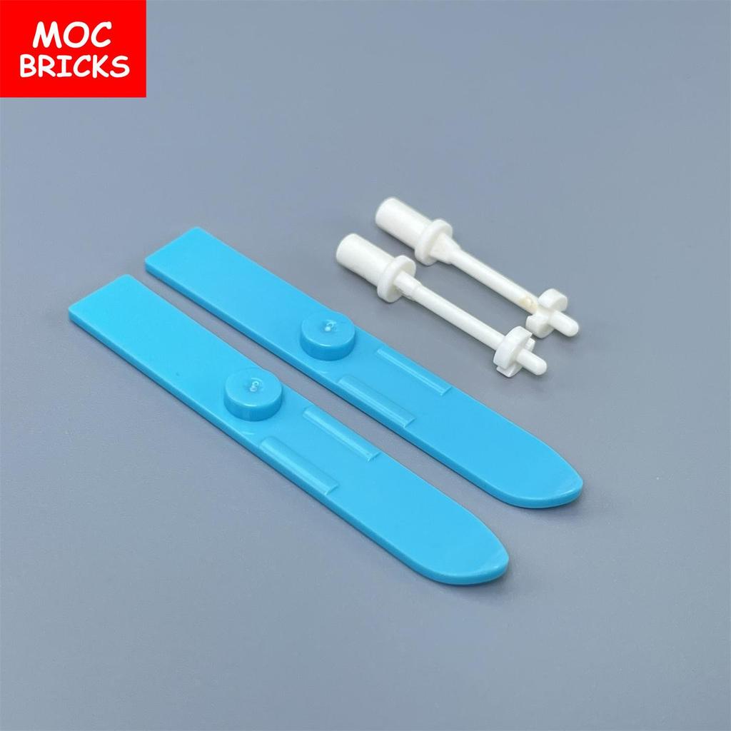 6sets MOC Bricks Utensil Ski Skiing Pole 90509 90540 Assembled Building Blocks Accessories Children's Toys Plastic Dolls