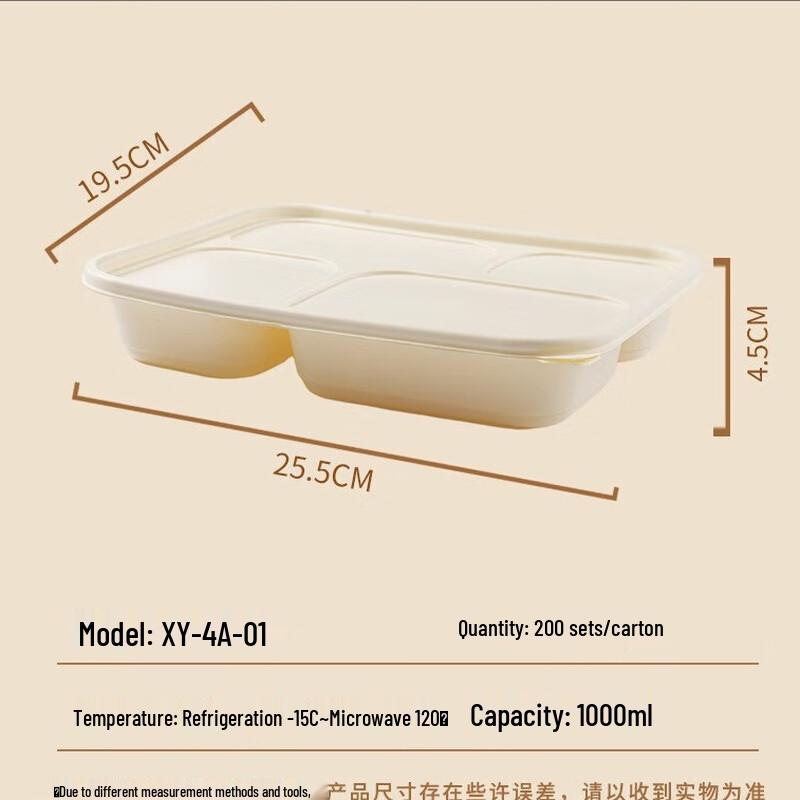 Biologisch abbaubare Take-away-Behälter aus Maisstärke mit Deckeln