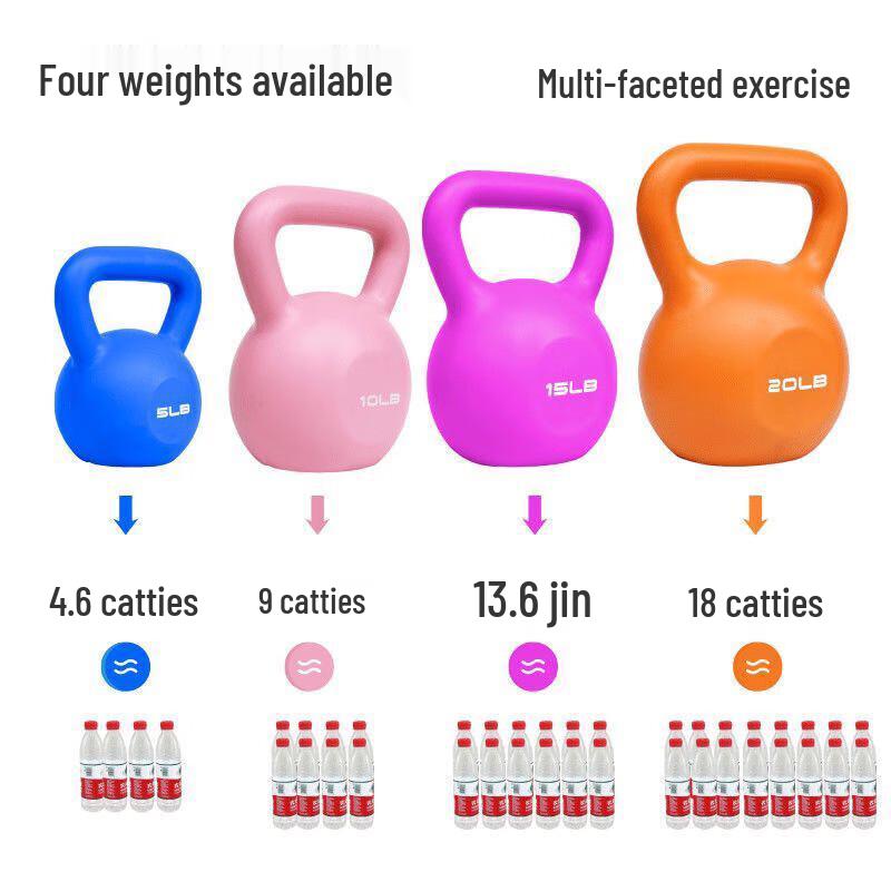 Colored Cast Iron Fitness Kettlebell